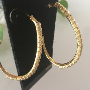 Large hoop earrings